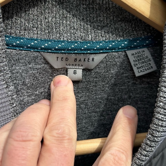 Ted Baker Stevan Grey Varsity Jacket, size Ted 6 (XXL) - Picture 7 of 9
